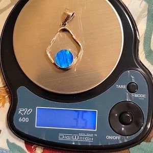 Sterling Silver Opal Pendant